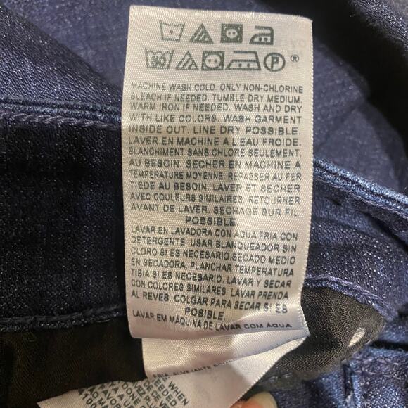 Levi's Size 10 Black tab Mid Rise Skinny Dark Wash Button Pocket - Picture 7 of 9